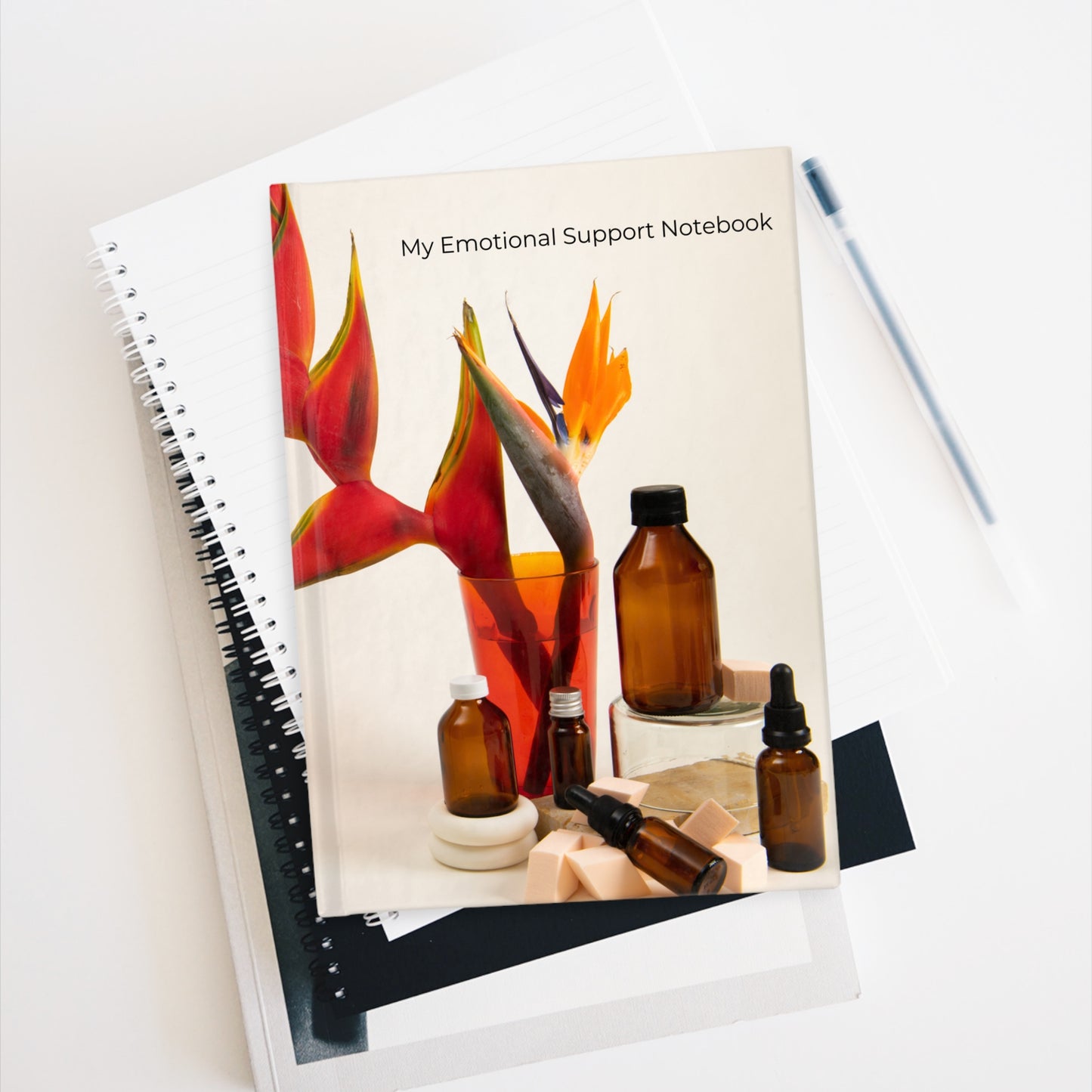 Emotional Support Notebook - Ruled Line, Self-Care Notebook, Mindfulness Journal, Gift for Mental Wellness, Daily Planner, Stress