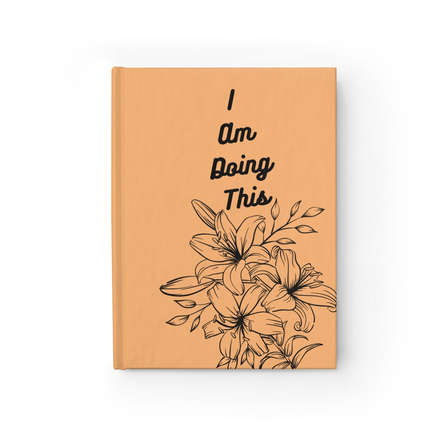 Floral Inspirational Journal - "I Am Doing This" Motivational Notepad, Daily Planner, Gift for Writers, Self-Care, Goal Setting