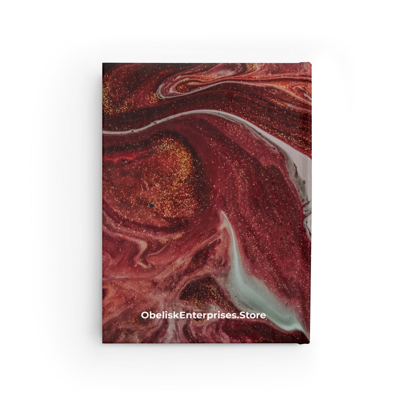 Elegant Marble Red and Gold Design Journal/Sketchbook - Blank, Artistic Notebook, Gift for Writers, Daily Reflection, Doodles