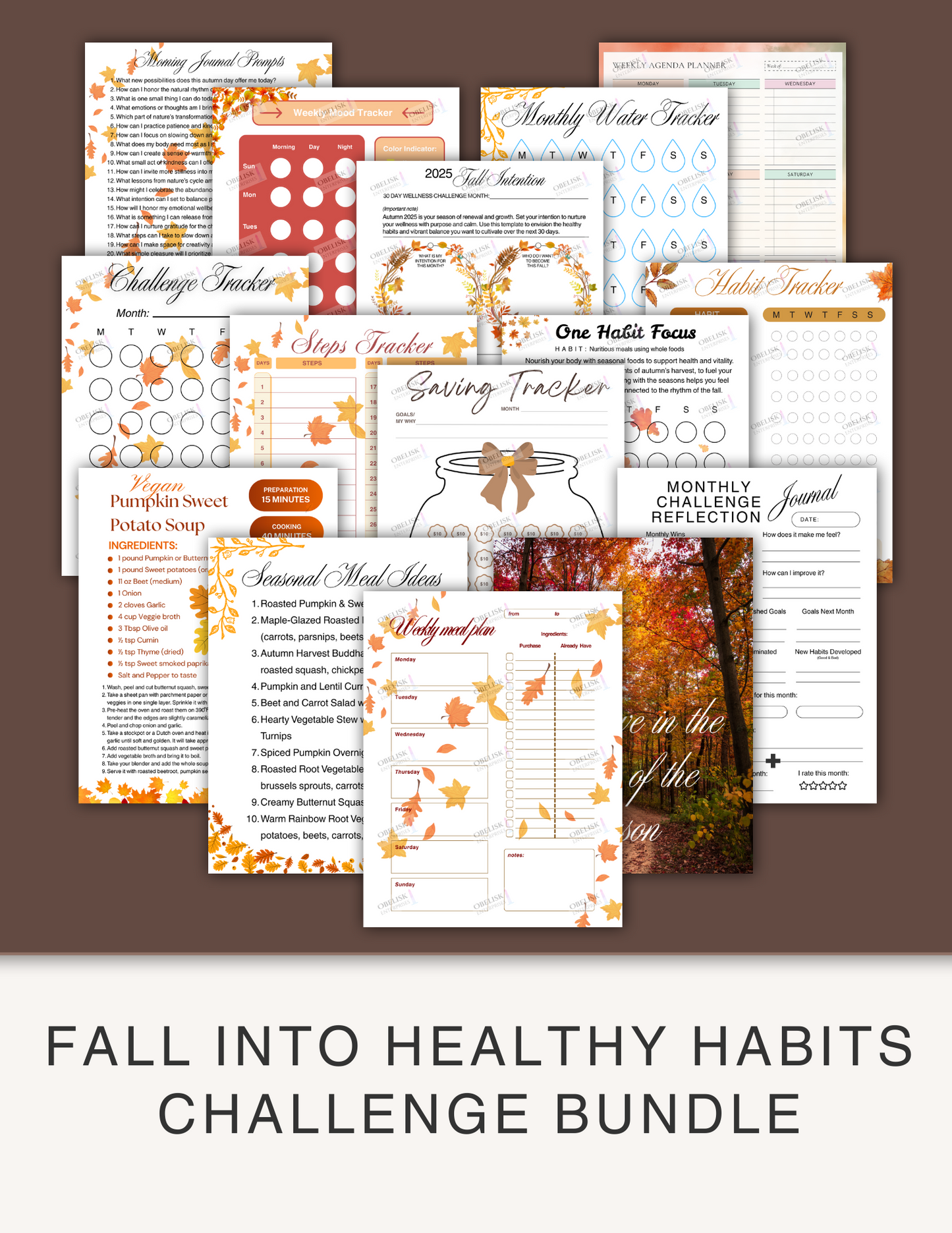 Fall Into Healthy Habits Challenge Bundle